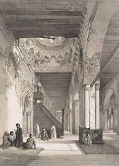 Joseph Philibert Girault De Prangey Gallery: 12. Intérieur, Mosquée d Ibn Toûloûn, 1843