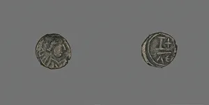 12 Nummi (Coin) of a Byzantine Emperor, Roman Period, 6th century CE. Creator: Unknown