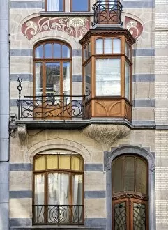 Window Frame Gallery: 120 Avenue Brugmann, Brussels, Belgium, (1904), c2014-c2017. Artist: Alan John Ainsworth