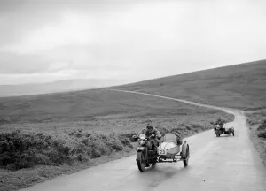 Motorcycle Prints: 1208 cc Harley-Davidson and sidecar of RW Praill