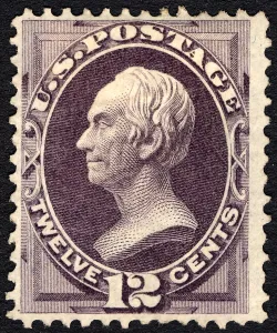 Postage Prints: 12c Henry Clay single, 1870. Creator: National Bank Note Company