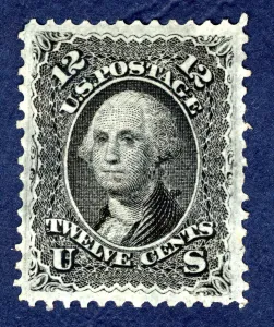12c Washington F Grill single, 1867. Creator: Unknown