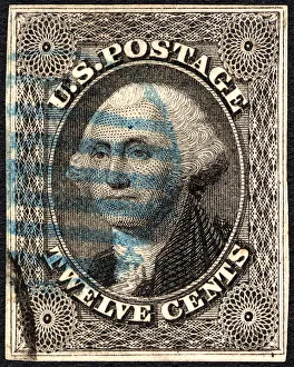 Frank Gallery: 12c Washington single, 1851. Creator: Unknown
