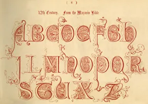 Freeman Gage Prints: 12th Century. From the Mazarin Bible, 1862