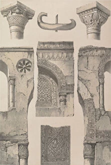 Joseph Philibert Girault De Prangey Gallery: 13. Détails, Mosquée d Ibn Toûloûn, 1843