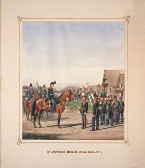 Military Service Gallery: 13th Military Order Dragoon Regiment, 1871. Artist: Piratsky, Karl Karlovich (1813-1889)
