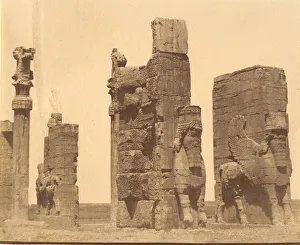 Achaemenid Prints: (15) [Gate of all Nations, Persepolis, Fars], 1840s-60s. Creator: Luigi Pesce