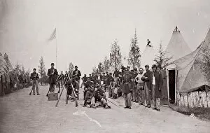Brady Collection: 153rd New York Infantry, ca. 1861. Creator: Unknown