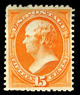 15c Daniel Webster special printing single, 1875. Creator: Continental Bank Note Company