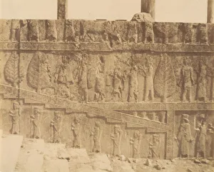 Possibly By Luigi Pesce Prints: (16) [Apadana Hall Eastern Stairway, Persepolis, Fars], 1840s-60s