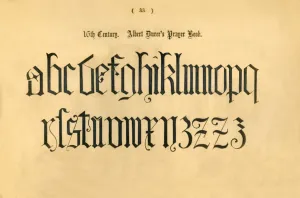 Lower Case Collection: 16th Century. Albert Durers Prayer Book, 1862