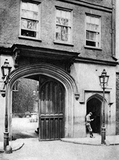 Charterhouse Prints: 16th century gateway to the Charterhouse, London, 1926-1927. Artist: Joel