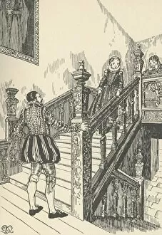 Charles Henry Bourne Quennell Collection: 16th-Century Staircase, (1931). Artist: Charles Henry Bourne Quennell