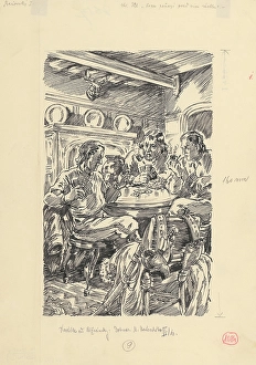 Adventurer Prints: 17.- A pile of money grew in front of him, 1953. Creator: Andrej Kovacik