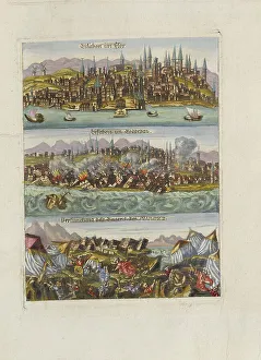 Tsunami Prints: The 1755 Lisbon earthquake. From the Augsburgische Sammlung by J