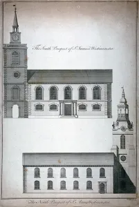 Benjamin Cole Gallery: Two 17th century London churches, c1750. Artist