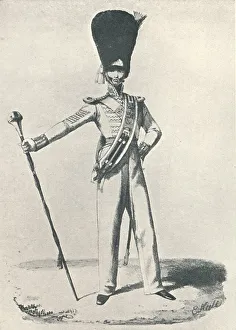 17th Regiment, Drum Major (1830), 1830 (1909). Artist: Maxim Gauci