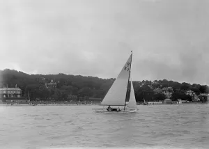 Keelboat Prints: The 18-foot keelboat Vanity (K5), 1922. Creator: Kirk & Sons of Cowes