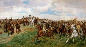 Cuirassier Prints: 1807, Friedland, ca. 1861-75. Creator: Jean Louis Ernest Meissonier