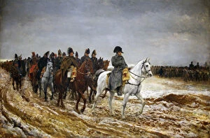 Images Dated 31st October 2013: 1814. Campagne de France (French Campaign), 1864. Artist: Meissonier, Ernest Jean Louis (1815-1891)