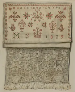 Crocheted Prints: 1829 Show Towel, 1935 / 1942. Creator: Frances Lichten