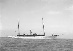 Narcissus Prints: The 186 ton steam yacht Narcissus. Creator: Kirk & Sons of Cowes