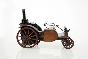 Scale Model Prints: 1868 Knight Steam carriage scale model. Creator: Unknown