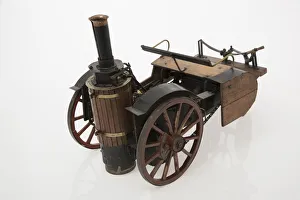 1868 Knight Steam carriage scale model. Creator: Unknown