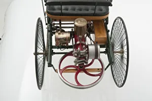 1885 Benz 3 wheeler scale model. Creator: Unknown