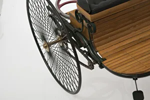 1885 Benz 3 wheeler scale model. Creator: Unknown