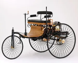 Two Seats Prints: 1885 Benz Three Wheeler