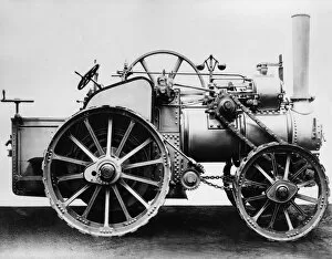 Veteran Gallery: 1885 Fowler Class A 4 wheel drive traction engine. Creator: Unknown