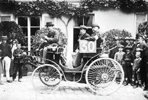 1894 Paris to Rouen race.Marchand in Peugeot