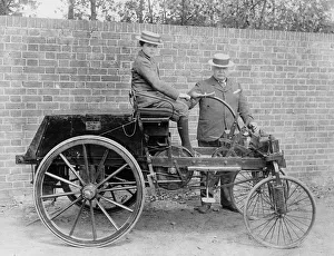 Boater Gallery: 1895 Knight with John Henry Knight and his son. Creator: Unknown
