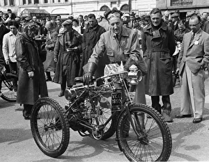 Veteran Motorbike Prints: 1899 Dechamps tricycle. Creator: Unknown