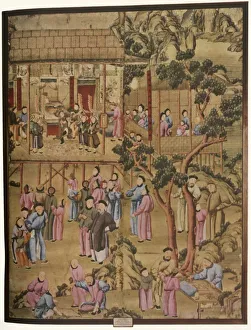 Wenham Prints: 18th-Century Chinese Wallpaper in the Style of the Ching Dynasty, (1934). Creator: Unknown