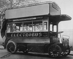 Commercial Prints: 1907 London Electrobus. Creator: Unknown