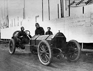 Weigel Prints: 1907 Weigel Straight 8, Circuit des Ardennes. Creator: Unknown