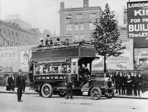 Omnibus Prints: 1908 Leyland bus, (c1908?)