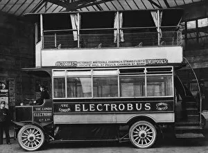 Omnibus Gallery: 1909 Electrobus. Creator: Unknown