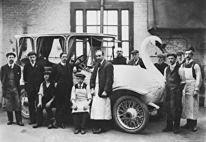 Novelty Prints: 1910 Brooke Special Swan Car. Creator: Unknown
