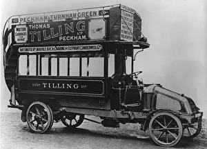 1911 Tilling - Stevens TTA1 petrol electric omnibus. Creator: Unknown