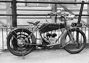 Wanderer Prints: 1912 Wanderer motorcycle. Creator: Unknown