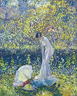 Nude Woman Prints: 1913. Creator: Frieseke, Frederick Carl (1874-1939)
