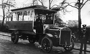 1913 Tilling - Stevens TTA2 petrol electric omnibus. Creator: Unknown