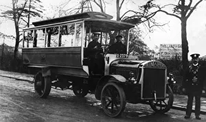 Commercial Vehicles Prints: 1914 Tilling & Stevens TTA2 for Leeds tramways. Creator: Unknown