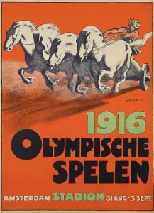 Communication Design Prints: 1916 Summer Olympics, 1916. Creator: Sluiter, Jan Willem (1873-1949)