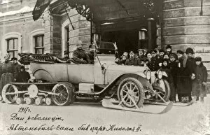 Emperor Nicholas Ii Of Russia Gallery: 1917. Revolution Days. Snow sled car of Emperor Nicholas II of Russia, 1917