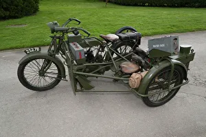 Military Vehicle Prints: 1917 Vickers Clyno Combination
