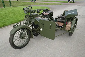 Motorcycle Prints: 1917 Vickers Clyno Combination